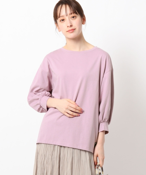 THE SHOP TK （ザ ショップ ティーケー ）の「◆【VERY6月号掲載】【SHELTECH／シェルテック】【チュッパチャップスコラボ】ボリューム袖プルオーバー（Tシャツ/カットソー・レディース・ライトブルー/ブラック/パープル/ホワイト系・12/13）」の6枚目の写真