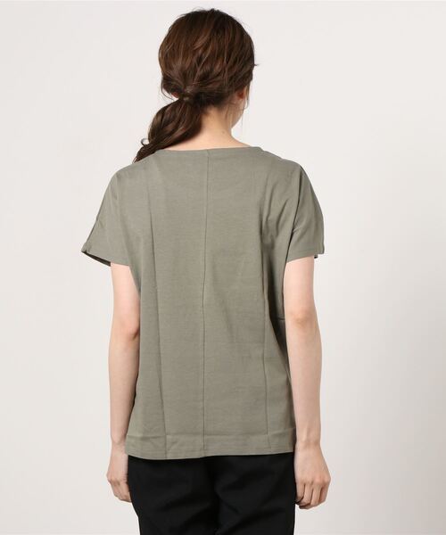 100% ORGANIC COTTON(100パーセントオーガニックコットン)の「ドルマンスリーブ 半袖Tシャツ(Tシャツ/カットソー・レディース・ブラック/カーキ/ホワイト/ベージュ/ブラウン・M/L)」の19枚目の写真