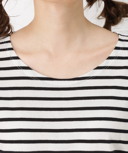 100% ORGANIC COTTON(100パーセントオーガニックコットン)の「ドルマンスリーブ 半袖Tシャツ(Tシャツ/カットソー・レディース・ブラック/カーキ/ホワイト/ベージュ/ブラウン・M/L)」の14枚目の写真