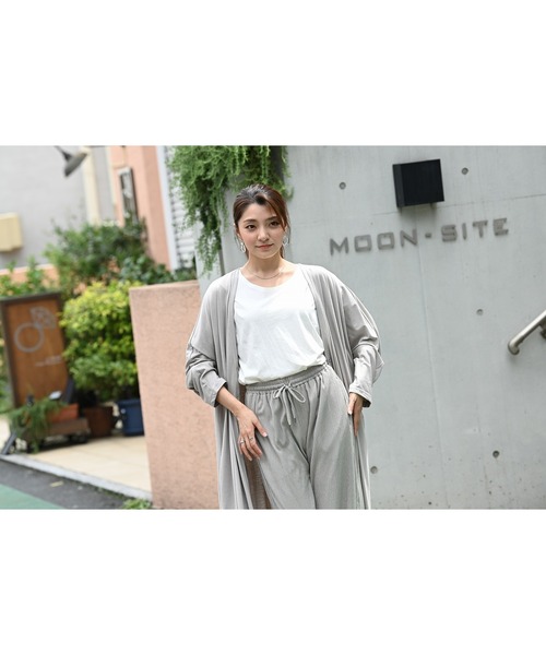 100% ORGANIC COTTON(100パーセントオーガニックコットン)の「ドルマンスリーブ 半袖Tシャツ(Tシャツ/カットソー・レディース・ブラック/カーキ/ホワイト/ベージュ/ブラウン・M/L)」の7枚目の写真
