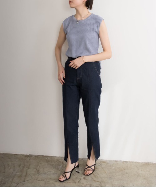 RANDA(ランダ)の「クリアヒールクロスベルトサンダル(サンダル・レディース・ブラック/オレンジ/アイボリー・LL/S/M/L)」の17枚目の写真