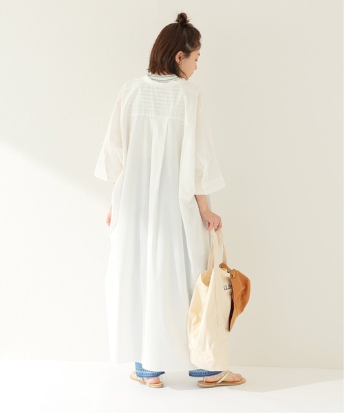 JOURNAL STANDARD relume（ジャーナルスタンダード　レリューム）の「コットンポンチョシャツワンピース◆（シャツワンピース・レディース・ブラック/ホワイト/カーキ・FREE）」の18枚目の写真