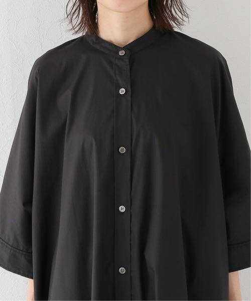 JOURNAL STANDARD relume（ジャーナルスタンダード　レリューム）の「コットンポンチョシャツワンピース◆（シャツワンピース・レディース・ブラック/ホワイト/カーキ・FREE）」の7枚目の写真