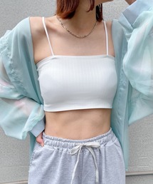カップ付きシームレスブラトップ