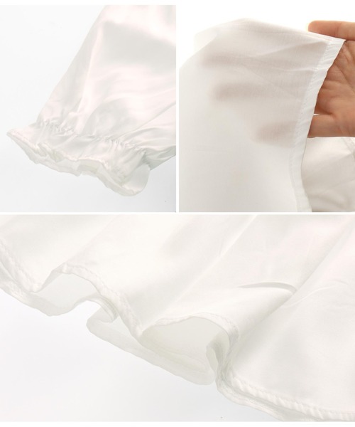 CHILLE（チル）の「シャーリングビスチェドッキングブラウス（シャツ/ブラウス・レディース・ブラック/その他・FREE）」の14枚目の写真