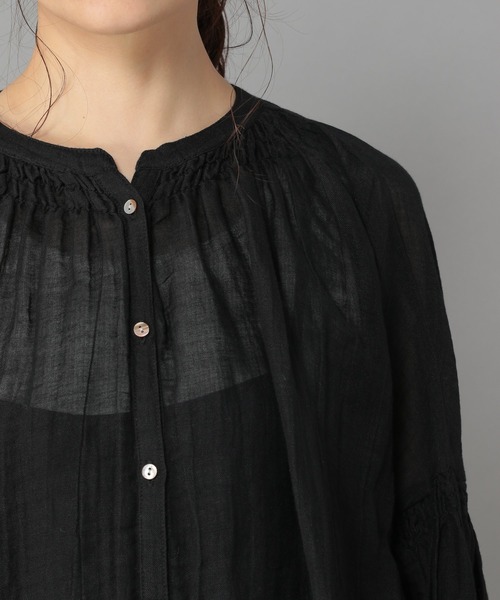 studio CLIP（スタディオクリップ）の「《Natural by studio CLIP》ラミーワッシャーワンピース（ワンピース・レディース・レッド/オフホワイト/ブラック・FREE）」の9枚目の写真