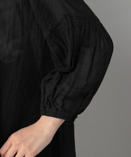 studio CLIP（スタディオクリップ）の「《Natural by studio CLIP》ラミーワッシャーワンピース（ワンピース・レディース・レッド/オフホワイト/ブラック・FREE）」の10枚目の写真