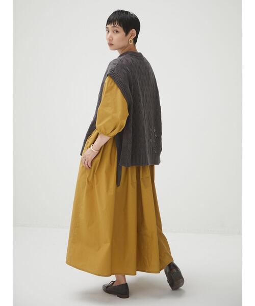 armonia(アルモニーア)の「armonia・サイドリボンニットベスト*(ベスト・レディース・チャコールグレー/ベージュ/マスタード・FREE)」の14枚目の写真