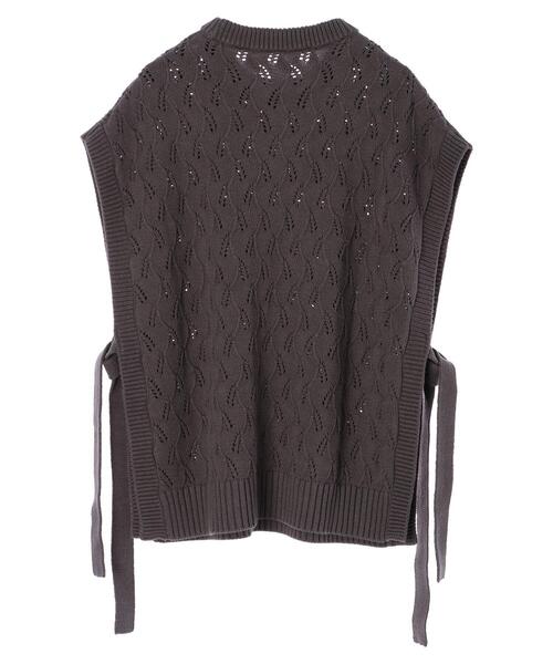 armonia(アルモニーア)の「armonia・サイドリボンニットベスト*(ベスト・レディース・チャコールグレー/ベージュ/マスタード・FREE)」の21枚目の写真