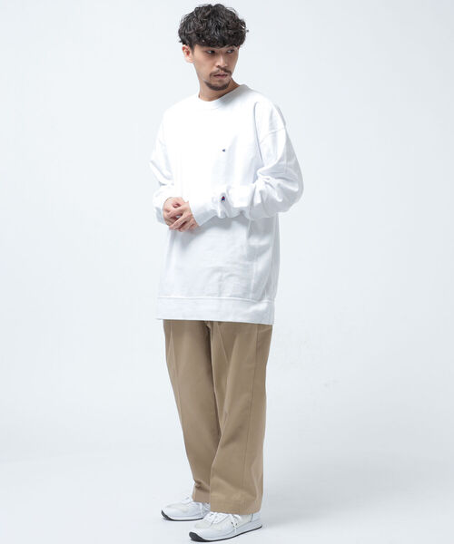 Champion（チャンピオン）の「Champion × BEAMS / 別注 Long Sleeve T-shirt（Tシャツ/カットソー・メンズ・ホワイト/ブラック/ネイビー・SMALL/MEDIUM/LARGE）」の18枚目の写真