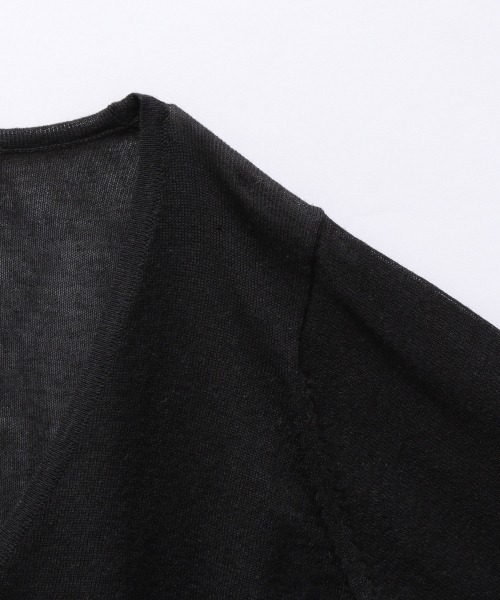 JEANASIS(ジーナシス)の「リネンテンジクシアーショートVカーディガン/959064(カーディガン/ボレロ・レディース・ホワイト/ブラック/ライトグリーン・FREE)」の14枚目の写真