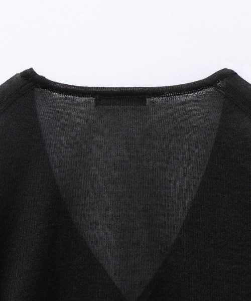 JEANASIS(ジーナシス)の「リネンテンジクシアーショートVカーディガン/959064(カーディガン/ボレロ・レディース・ホワイト/ブラック/ライトグリーン・FREE)」の17枚目の写真