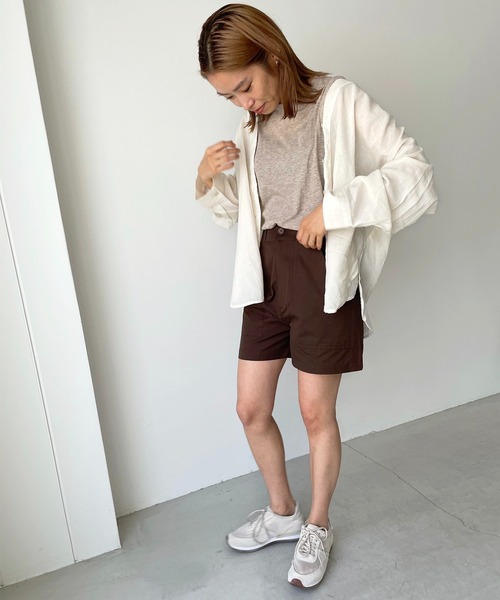 CANAL JEAN（キャナルジーン）の「RED CHOP WORKS(レッドチョップワークス) ベイカーショートパンツ（その他パンツ・レディース・ブラック/ネイビー/ブラウン・38/36）」の14枚目の写真