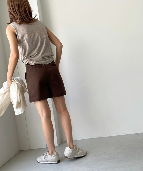 CANAL JEAN（キャナルジーン）の「RED CHOP WORKS(レッドチョップワークス) ベイカーショートパンツ（その他パンツ・レディース・ブラック/ネイビー/ブラウン・38/36）」の16枚目の写真