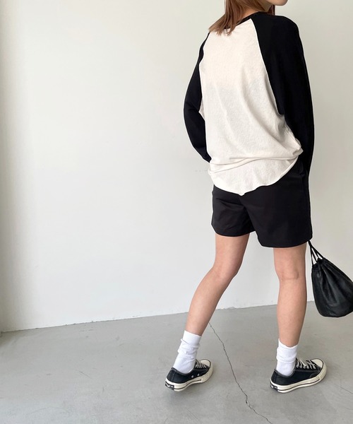 CANAL JEAN（キャナルジーン）の「RED CHOP WORKS(レッドチョップワークス) ベイカーショートパンツ（その他パンツ・レディース・ブラック/ネイビー/ブラウン・38/36）」の7枚目の写真