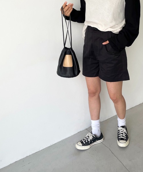 CANAL JEAN（キャナルジーン）の「RED CHOP WORKS(レッドチョップワークス) ベイカーショートパンツ（その他パンツ・レディース・ブラック/ネイビー/ブラウン・38/36）」の12枚目の写真