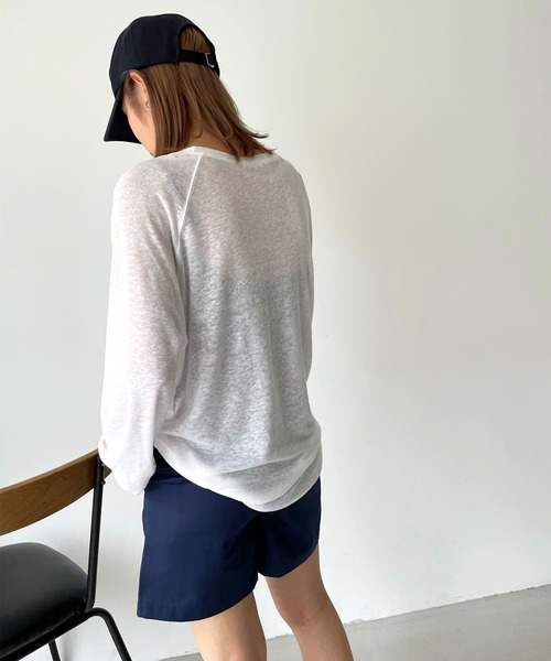 CANAL JEAN（キャナルジーン）の「RED CHOP WORKS(レッドチョップワークス) ベイカーショートパンツ（その他パンツ・レディース・ブラック/ネイビー/ブラウン・38/36）」の6枚目の写真