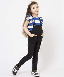 X-girl Stages | 【VERY(ベリー)5月号掲載商品】SKINNY SALOPETTE  (4T～7T)(つなぎ/オールインワン)