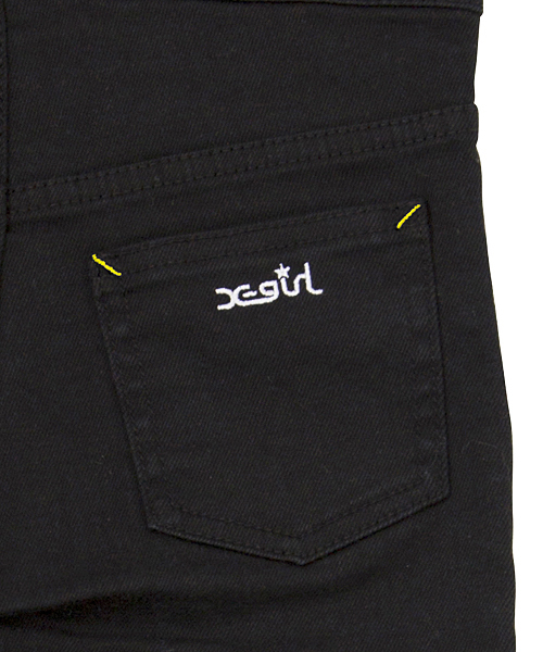 X-girl Stages（エックスガールステージス）の「【VERY(ベリー)5月号掲載商品】SKINNY SALOPETTE  (4T～7T)（つなぎ/オールインワン・キッズ・ブラック/ブルー・6T/7T/5T/4T）」の8枚目の写真