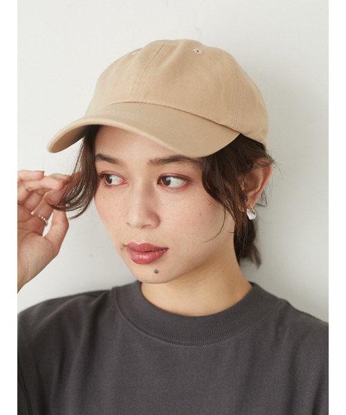 Green Parks(グリーンパークス)の「・ベーシックツイルキャップ*(キャップ・レディース・チャコールグレー/ブラック/ベージュ/ブラウン・FREE)」の4枚目の写真