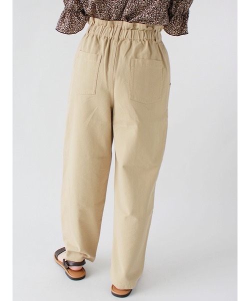 ehka sopo（エヘカソポ）の「デニムツイルアソートハイウエストパンツ（デニムパンツ・レディース・ブラック/ベージュ/ネイビー/キナリ・ﾌﾘ-）」の17枚目の写真