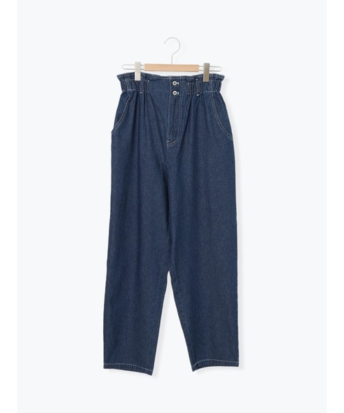 ehka sopo（エヘカソポ）の「デニムツイルアソートハイウエストパンツ（デニムパンツ・レディース・ブラック/ベージュ/ネイビー/キナリ・ﾌﾘ-）」の15枚目の写真