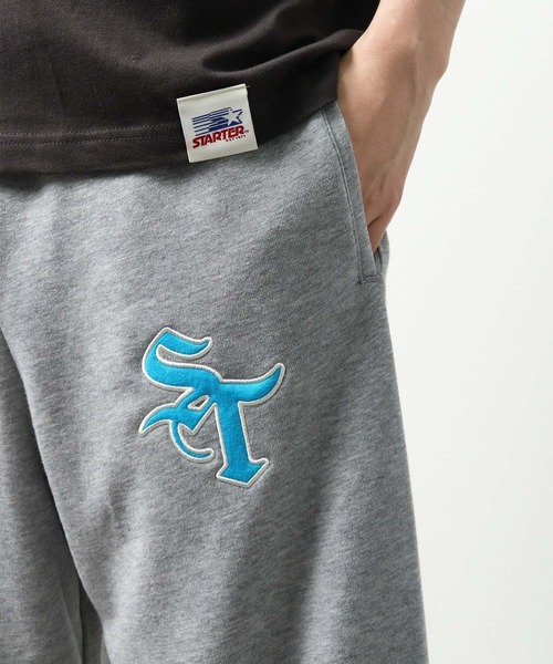 STARTER（スターター）の「【 STARTER / スターター 】 ワッペン付スウェットパンツ X58711J BNU（スウェットパンツ・メンズ・ブラック/グレー・M/L/XL）」の13枚目の写真
