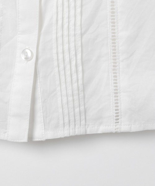 GLOBAL WORK（グローバルワーク）の「ショルダーフリルブラウスノースリーブ/キッズ/957738（シャツ/ブラウス・キッズ・ホワイト/ブラック・150cm/120cm/130cm/140cm/100cm/110cm/160cm）」の4枚目の写真