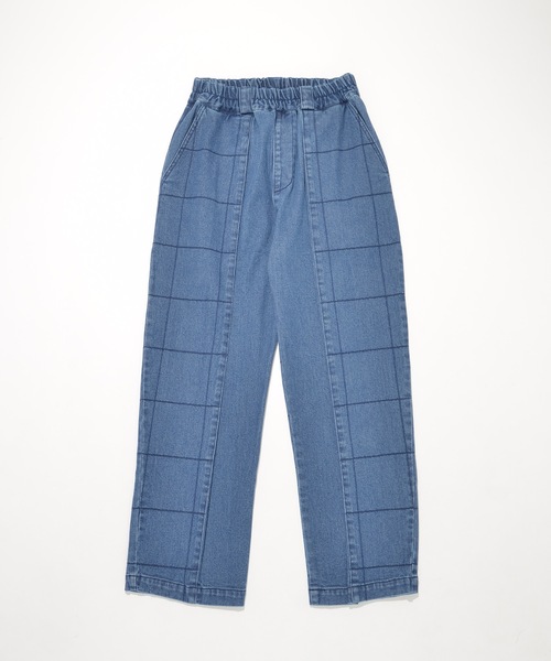 SUPERTHANKS(スーパーサンクス)の「ボックスステッチタックワイドパンツ テーパードパンツ■セットアップ対応■(ユニセックス)(デニムパンツ・メンズ・ブラック/ベージュ/ブルー/ブラック系その他・S/M/L)」の12枚目の写真