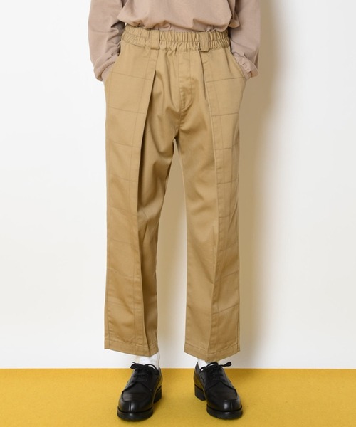 SUPERTHANKS(スーパーサンクス)の「ボックスステッチタックワイドパンツ テーパードパンツ■セットアップ対応■(ユニセックス)(デニムパンツ・メンズ・ブラック/ベージュ/ブルー/ブラック系その他・S/M/L)」の21枚目の写真
