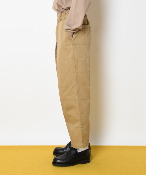 SUPERTHANKS(スーパーサンクス)の「ボックスステッチタックワイドパンツ テーパードパンツ■セットアップ対応■(ユニセックス)(デニムパンツ・メンズ・ブラック/ベージュ/ブルー/ブラック系その他・S/M/L)」の22枚目の写真