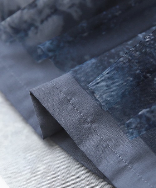 osharewalker（オシャレウォーカー）の「【廃盤】『アートプリントチュールスカート』（スカート・レディース・ブラック/ベージュ/グレイッシュブルー・FREE）」の9枚目の写真