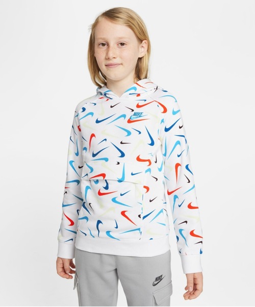 セール ナイキ スポーツウェア クラブ ジュニア ボーイズ プリンテッド プルオーバー パーカー Nike セットアップ対応商品 パーカー Nike ナイキ のファッション通販 Zozotown