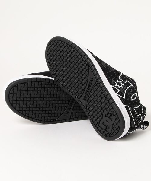 DC SHOES(ディーシーシューズ)の「BASQ COURT GRAFFIK/DCバスキアコラボスニーカー(スニーカー・メンズ・ブラック・26cm/26.5cm/27cm/27.5cm/28cm)」の3枚目の写真