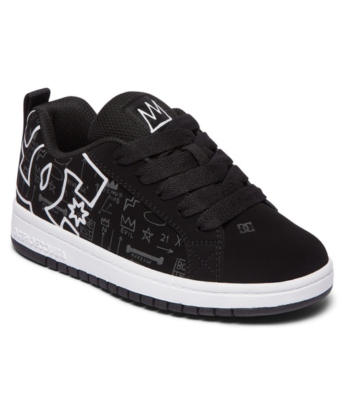 DC SHOES(ディーシーシューズ)の「BASQ COURT GRAFFIK/DCバスキアコラボスニーカー(スニーカー・メンズ・ブラック・26cm/26.5cm/27cm/27.5cm/28cm)」の4枚目の写真
