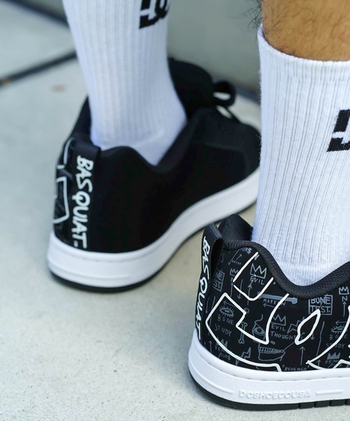 DC SHOES(ディーシーシューズ)の「BASQ COURT GRAFFIK/DCバスキアコラボスニーカー(スニーカー・メンズ・ブラック・26cm/26.5cm/27cm/27.5cm/28cm)」の14枚目の写真
