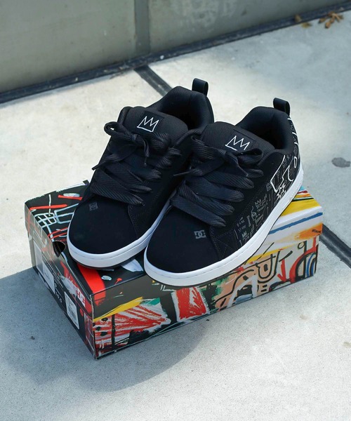 DC SHOES(ディーシーシューズ)の「BASQ COURT GRAFFIK/DCバスキアコラボスニーカー(スニーカー・メンズ・ブラック・26cm/26.5cm/27cm/27.5cm/28cm)」の16枚目の写真