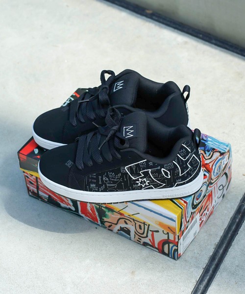 DC SHOES(ディーシーシューズ)の「BASQ COURT GRAFFIK/DCバスキアコラボスニーカー(スニーカー・メンズ・ブラック・26cm/26.5cm/27cm/27.5cm/28cm)」の17枚目の写真
