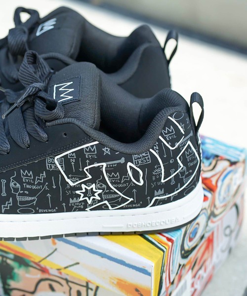 DC SHOES(ディーシーシューズ)の「BASQ COURT GRAFFIK/DCバスキアコラボスニーカー(スニーカー・メンズ・ブラック・26cm/26.5cm/27cm/27.5cm/28cm)」の18枚目の写真