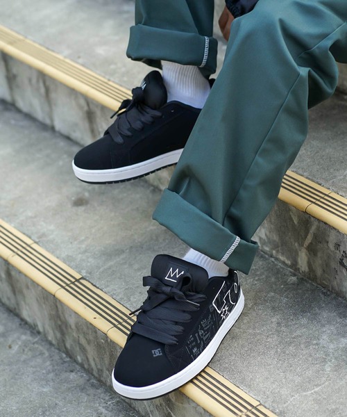 DC SHOES(ディーシーシューズ)の「BASQ COURT GRAFFIK/DCバスキアコラボスニーカー(スニーカー・メンズ・ブラック・26cm/26.5cm/27cm/27.5cm/28cm)」の21枚目の写真