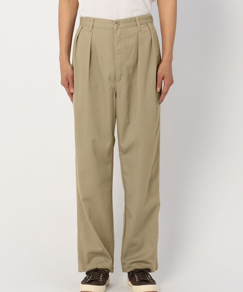 GYMPHLEX（ジムフレックス）の「Gymphlex | カツラギ 2タックチノパンツ MEN（チノパンツ・メンズ・カーキ/アイボリー・MEDIUM/LARGE）」の3枚目の写真