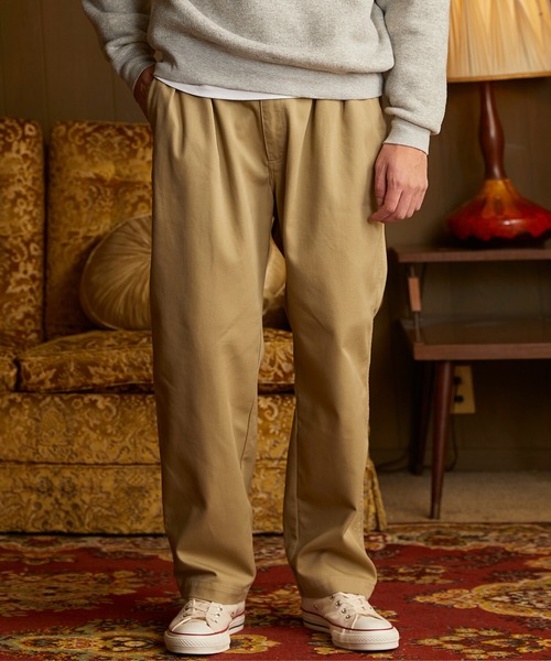 GYMPHLEX（ジムフレックス）の「Gymphlex | カツラギ 2タックチノパンツ MEN（チノパンツ・メンズ・カーキ/アイボリー・MEDIUM/LARGE）」の5枚目の写真