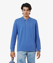 LACOSTE | 長袖 リブ メランジカラ-ポロシャツ L1313 （杢・長袖)(ポロシャツ)