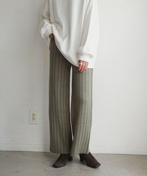feepur | ストライプジャガードニットパンツ(その他パンツ)