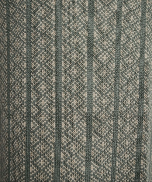 feepur（フェピュール）の「《ウォッシャブル》ストライプジャガードニットパンツ（その他パンツ・レディース・ブラック/ブラウン/グリーン・MEDIUM）」の5枚目の写真