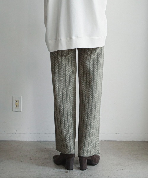 feepur（フェピュール）の「《ウォッシャブル》ストライプジャガードニットパンツ（その他パンツ・レディース・ブラック/ブラウン/グリーン・MEDIUM）」の17枚目の写真