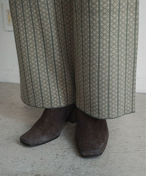 feepur（フェピュール）の「《ウォッシャブル》ストライプジャガードニットパンツ（その他パンツ・レディース・ブラック/ブラウン/グリーン・MEDIUM）」の6枚目の写真