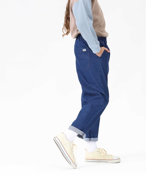 MPS(エムピーエス)の「【MPS】デニムイージーテーパードパンツ(デニムパンツ・キッズ・ブルー/ダークインディゴブルー/ホワイト/ライトインディゴブルー/ブラック・155/120/130/105/140/150/160)」の11枚目の写真
