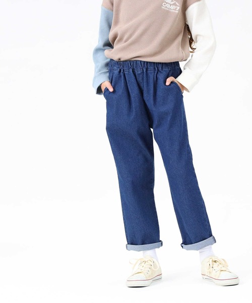 MPS(エムピーエス)の「【MPS】デニムイージーテーパードパンツ(デニムパンツ・キッズ・ブルー/ダークインディゴブルー/ホワイト/ライトインディゴブルー/ブラック・155/120/130/105/140/150/160)」の12枚目の写真