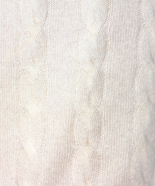 UNITED ARROWS（ユナイテッドアローズ）の「UAS カシミヤケーブル　ハイネックセーター◆（ニット/セーター・メンズ・ホワイト/ブラック/ピンク/オリーブ/コバルトブルー/ネイビー・X-LARGE/SMALL/LARGE/MEDIUM/X-SMALL）」の16枚目の写真